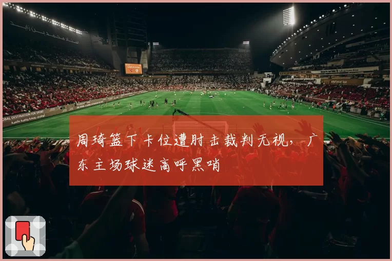 周琦篮下卡位遭肘击裁判无视，广东主场球迷高呼黑哨